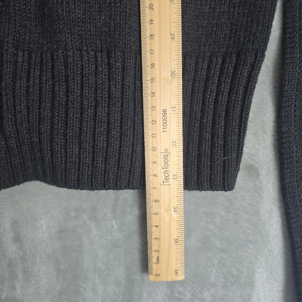 Tory‎ Burch Merino Wool Sleeveless Tunic Vest Sweater M Grey Belted Minimalist